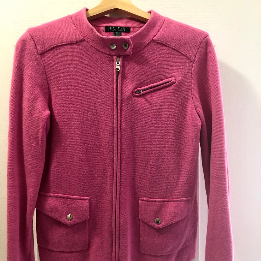 ❤️ Ralph LAUREN cotton zipped cardiga…
